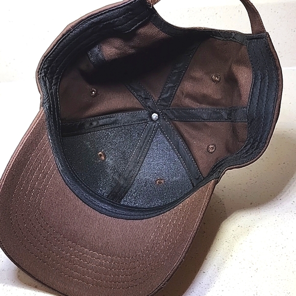 Men's Brown Cap with Deer Embroidery. Adjustable With Velcro. New No Tag - Picture 5 of 5